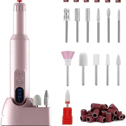 Cordless Nail Drill Machine with Drill Bit Kit,Nail Drill Machine for Gel Nail-image-83