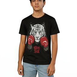 TeeSlix Kids Black Tshirts-image-100