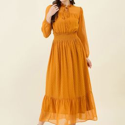 aayu Women Puff Sleeve Fit & Flare Maxi Dress-image-23