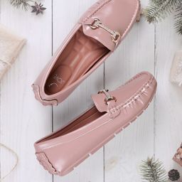 Jove Women Square Toe Slip-On Loafers-24