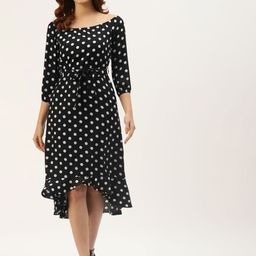 BRINNS Polka Dot Printed A-Line Midi Dress-picture-6