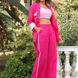 LABEL ADITI HUNDIAPink Evil Eye Co-Ords Set-image-22