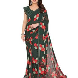 Moda Rapido Floral Printed Beads and Stones Embellished Saree-image-90