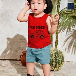KidBee Kids Pack Of 3 Cotton Innerwear Vests-picture-46