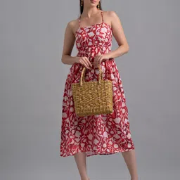 Moda Rapido Women Floral Print Fit & Flare Maxi Dress-picture-28