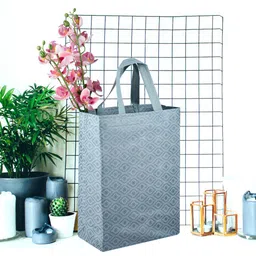 Kuber Industries Printed Bucket Handheld Bag with Tasselled image 4