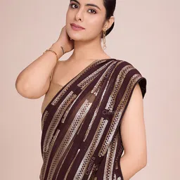 CLEMIRA Embellished Sequinned Saree-image-80