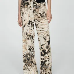 MANGO Women Animal Printed Trousers-image-59