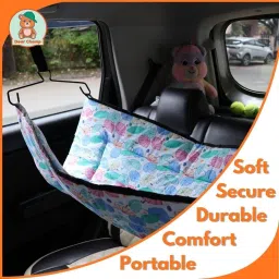 dearchamp Car Hangers Hammock for 0 to 3 year Baby Portable with Adjustable Belt, Cloth image 4