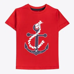 ariel Boys Pack Of 3 Graphic Printed Round Neck Cotton T-shirt-image-61