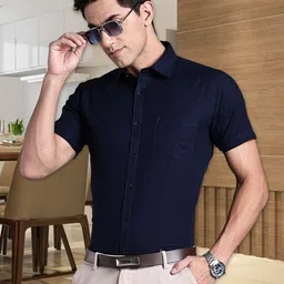 Southbay Smart Spread Collar Spread Collar Short Sleeves Formal Shirt-picture-25