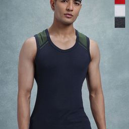 The Roadster Lifestyle Co Pack Of 5 Assorted Sleeveless Vest RD_SS24_VST_003_AST_5PC-image-83