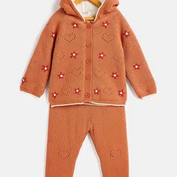 JWAAQ Kids Embroidered Long Sleeves Sweatshirt With Joggers-35