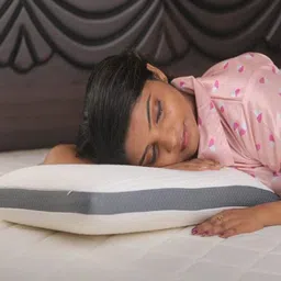 Aluxior White Polycotton Sleep Pillow-image-32