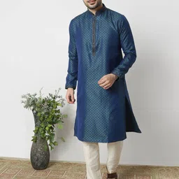 Ethnicity Men Floral Printed Regular Kurta with Trousers-17
