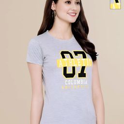 Mast & Harbour Women Pack of 2 Typography Printed Round Neck Cotton T-shirts-image-93