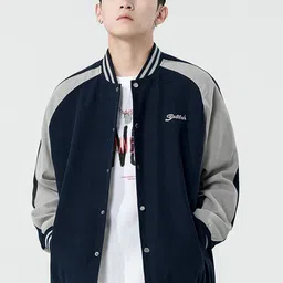 StyleCast x Revolte Men Colourblocked Tailored Jacket-image-65