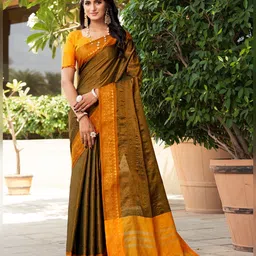 SGF11 Solid Zari Kanjeevaram Saree-image-12