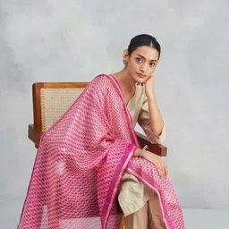 Fabindia Printed Dupatta with Zari-17