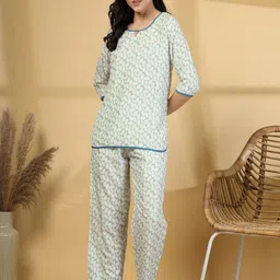 KLOTTHE Women Printed Night suit-35