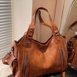 CORSICA Women Solid Structured Zip Detail Shoulder Bag-picture-2