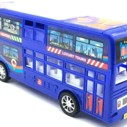 Bus toy for kids Medium Size Double Decker Bus 25*7*10 cm (Multicolor, Pack of:-picture-39