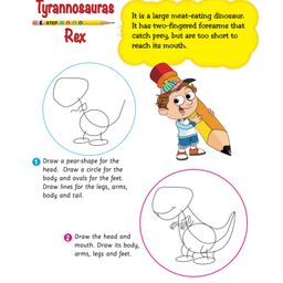 om books international How to Draw Dinosaurs Step by Step Drawing Book - English image 3