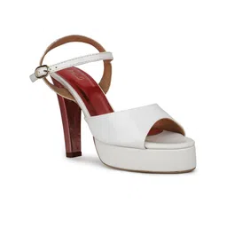 Inc 5 Striped Party Block Peep Toes with Buckles-15