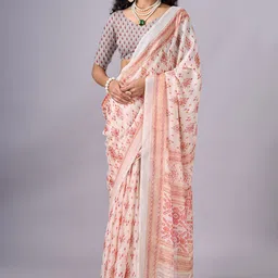 VIRENDRA TEXTILES Ethnic Motifs Pure Chiffon Saree-picture-42