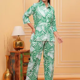 BAESD Printed Pure Cotton Shirt With Trousers Co-Ords-picture-35