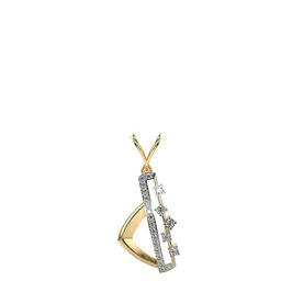 VALANOVA Women Hallmarked 14K Yellow Gold & Certified Lab Grown Diamond 0.22cts Pendant-picture-45