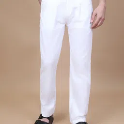 Hence Men Straight Fit Mid-Rise Regular Trousers-picture-8