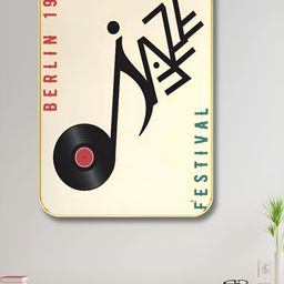 Myntra Elegant Homes Off White & BlackJazz Festival Printed Wood Wall Art-picture-12