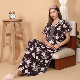 Sweet Dreams Printed Maxi Nightdress-image-6