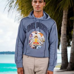 Celio Men Printed Hooded Sweatshirt-image-16