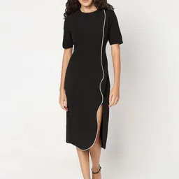 Vero Moda Formal Sheath Midi Dress-image-38