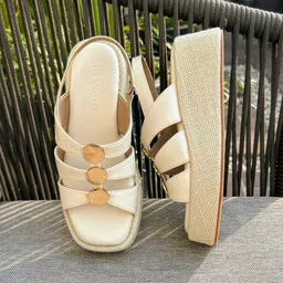 Devano Embellished Wedge Sandals-22