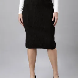 SHOWOFF Pencil Midi Skirt-47