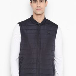 Turtle Men Geometric Windcheater and Water Resistant Quilted Jacket-picture-4