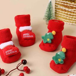 KICKS & CRAWL Infants Pack Of 2 Patterned Ankle Length Socks-42