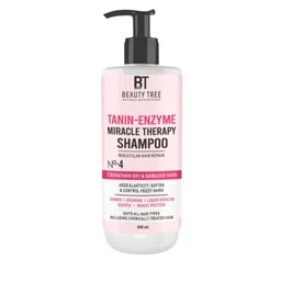 Beauty Tree Professional Tanin Enzyme Miracle Therapy Shampoo For Damaged Hairs- 500 ml-image-7