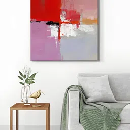 999Store Grey & Red 1 Piece Canvas Other Wall Paintings-picture-2