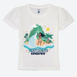 YK Disney Girls Graphic Printed Round Neck Cotton T-shirt-picture-32