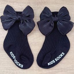 KIDOfash Black Cotton Socks-image-34
