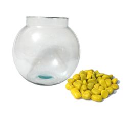 Somil Clear & Transparent Round Decorative Glass Fish Pot-picture-41