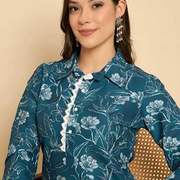 Anouk Rustic Women Floral Printed Regular Kurta with Trousers-picture-23