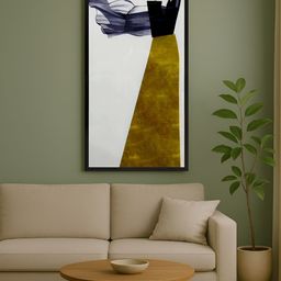 999Store White & Yellow 1 Piece Canvas Other Wall Paintings-image-40