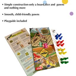 Kaadoo Crocs & Giraffes & The Hunt 2 In 1 Board Game - Multi Colour  (Color May Vary) image 5