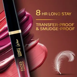 FACES CANADA Set Of 2 Comfy Matte Lipstick-3.8ml-07 & Strobe Crea- 30ml-Rose Gold image 2