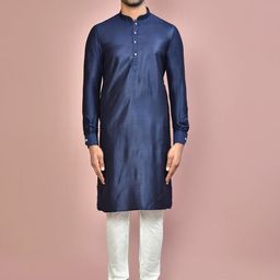 Arihant Rai Sinha Men Regular Pure Cotton Kurta with Churidar-image-28